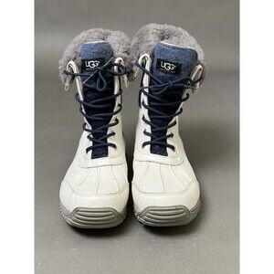 UGG Adirondack Waterproof Boots II 1013505 White Blue Grey Women’s US Size 12